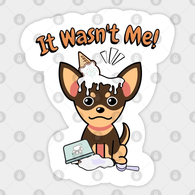 It wasnt me - small dog Sticker by Pet Station